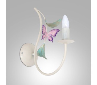  Luminex Letní nástěnné svítidlo, bílá/zelená/růžová, šířka 11 cm, ocel