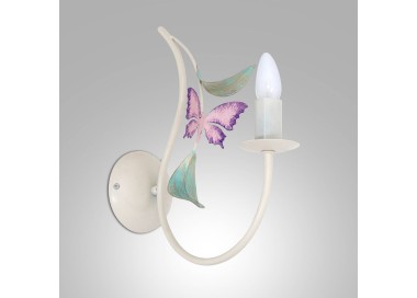 Luminex Letní nástěnné svítidlo, bílá/zelená/růžová, šířka 11 cm, ocel