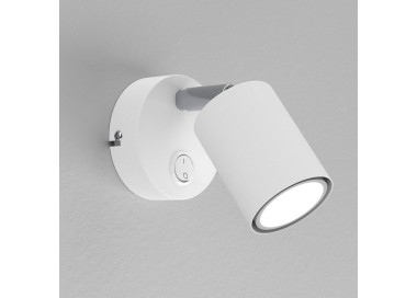  Luminex Zábavný nástěnný reflektor, bílý, šířka 9 cm, ocel