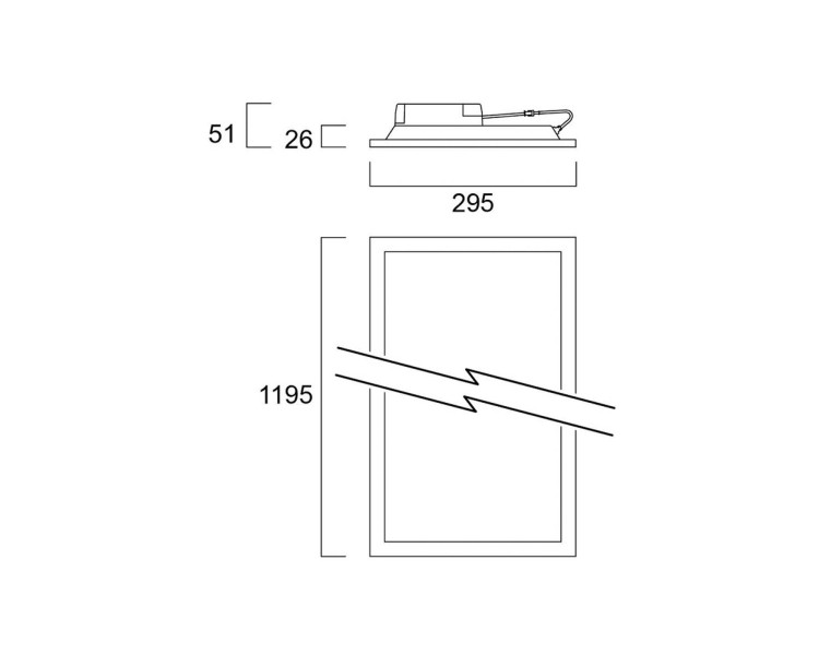  Sylvania Sylvania LED panel Start, 120 x 30 cm, 840, 29 W