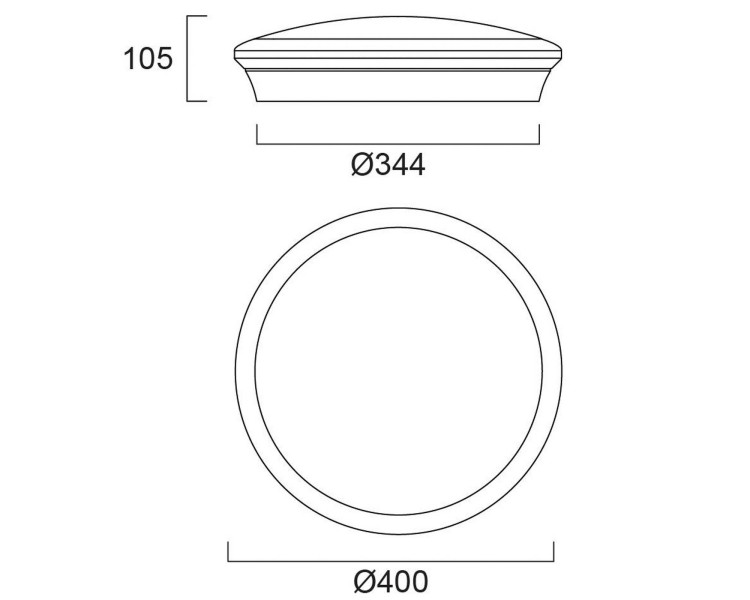  Sylvania Sylvania Start Povrchové stropní svítidlo, Ø 40 cm, CCT, Multipower