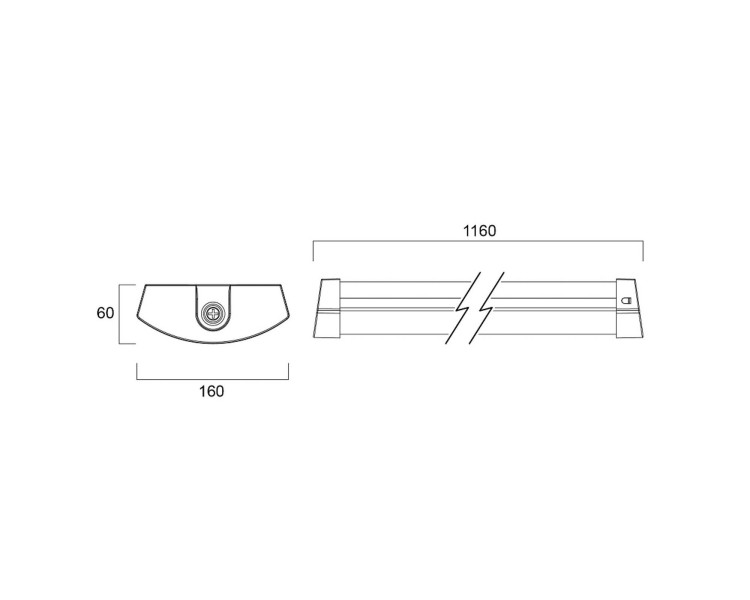  Sylvania Stropní svítidlo Sylvania LED Deltawing, 116 cm, IP44, 840