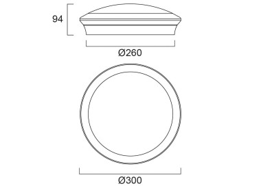  Sylvania Sylvania Start Povrchové stropní svítidlo, Ø 30 cm, CCT, Multipower