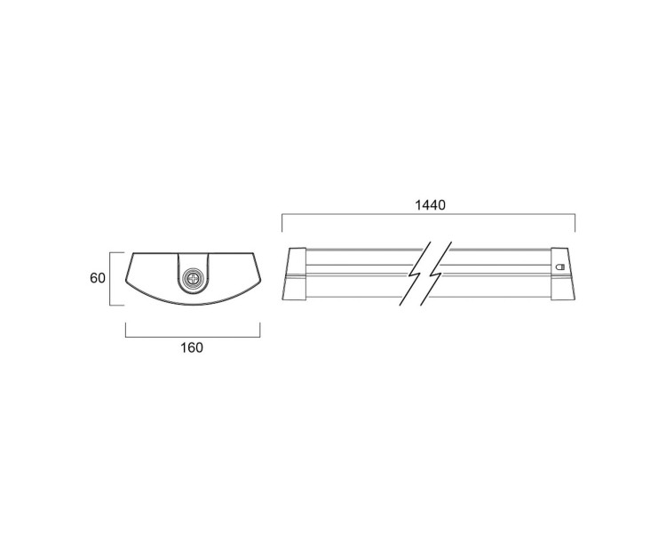  Sylvania Stropní svítidlo Sylvania LED Deltawing, 144 cm, IP44, 840