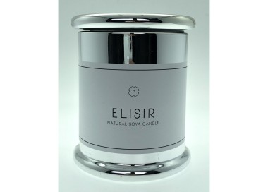 Maxxo Elisir Silver Dekorativní svíčka, přírodní vosk