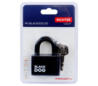 Ocelový visací zámek RV.BLACKDOG.50