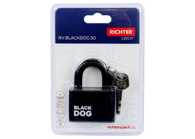 Ocelový visací zámek RV.BLACKDOG.50