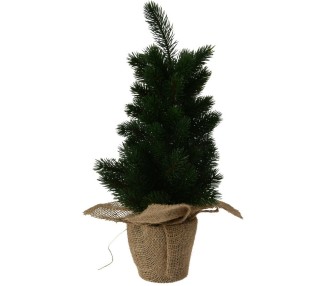 Dekorační stromek Smrk tmavě zelená, 45 cm