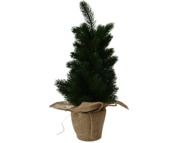 Dekorační stromek Smrk tmavě zelená, 45 cm