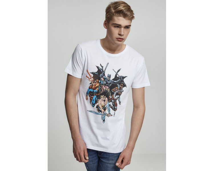 Mr. Tee Justice League Crew Tee white