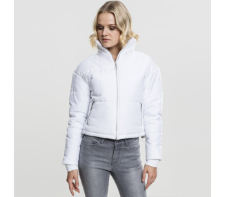 Urban Classics Ladies Oversized High Neck Jacket white