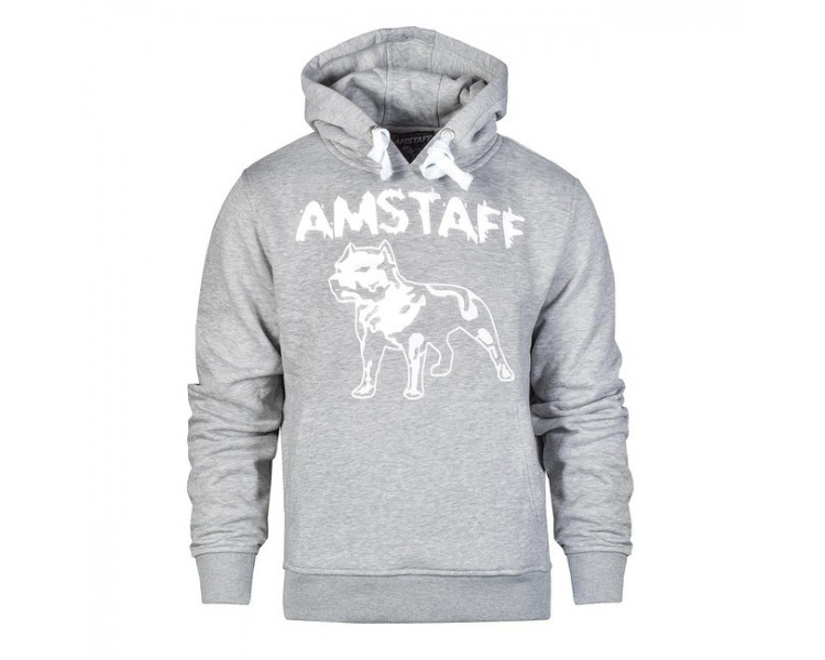 Amstaff Logo Hoodie - grau