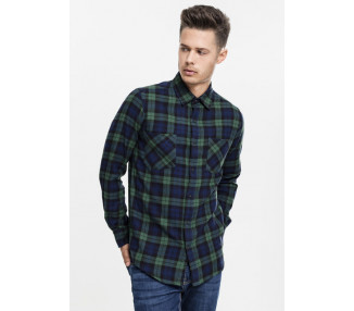 Urban Classics Checked Flanell Shirt 3 forest/nvy/blk