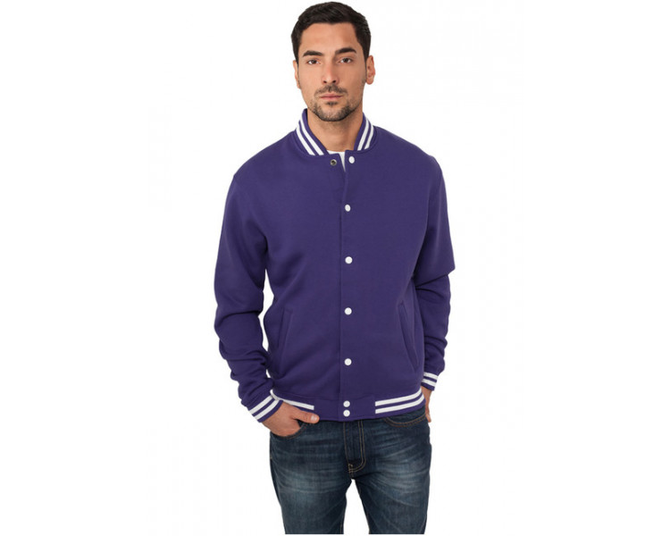 Urban Classics College Sweatjacket purple