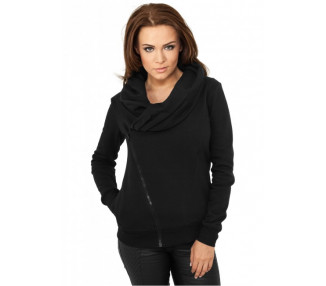 Urban Classics Ladies Asymetric Zip Jacket black