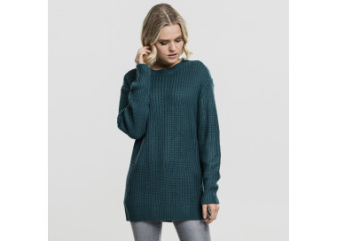 Dámský svetr Urban Classics Ladies Basic Crew Sweater teal