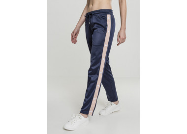 Urban Classics Ladies Button Up Track Pants navy/lightrose/white