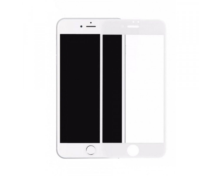 iPhone 7, 8, SE 2020, 5D sklo, bílé