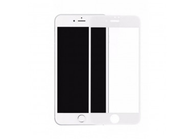 iPhone 7, 8, SE 2020, 5D sklo, bílé