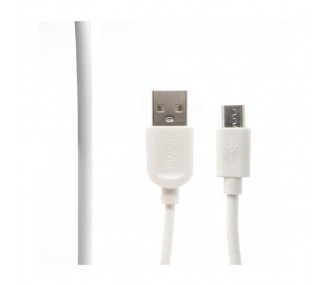 USB - Micro USB kabel 2 m,  bílý