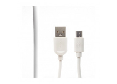 USB - Micro USB kabel 2 m,  bílý