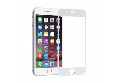iPhone 6, 6S,  5D sklo, bílé