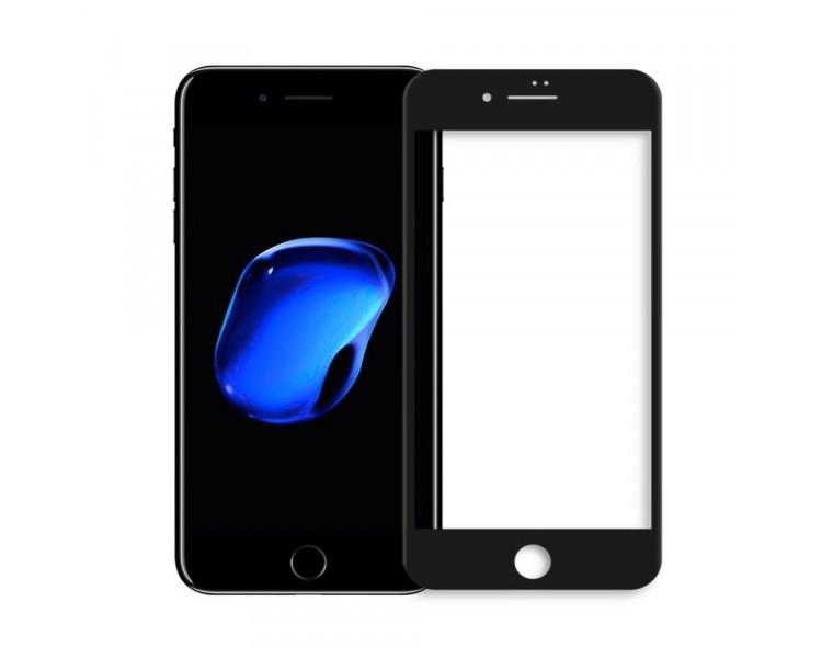 IPhone 7 PLUS, 8 PLUS, 5D Tvrzené sklo, černé
