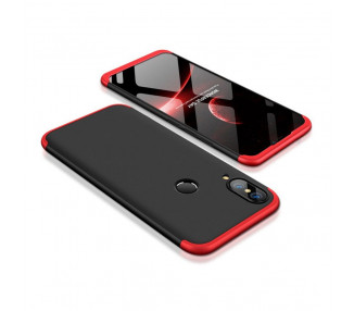 360° obal na telefon Huawei P20 Lite černo-červený