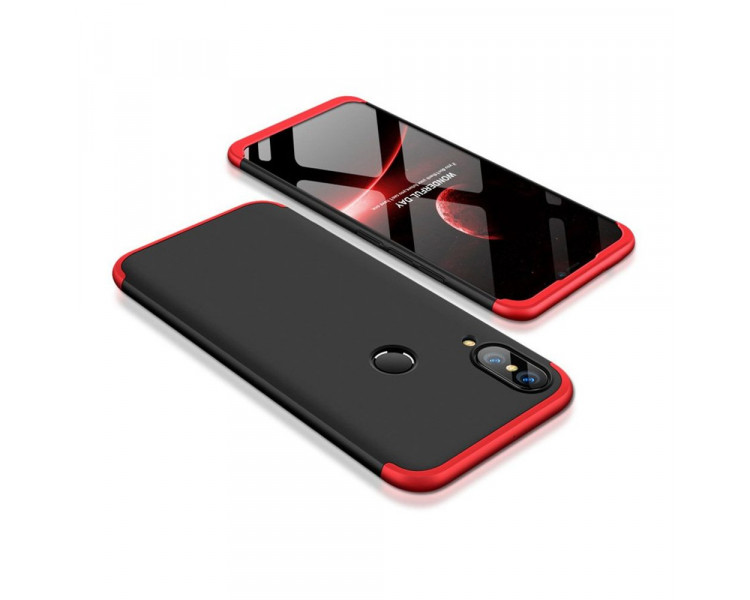 360° obal na telefon Huawei P20 Lite černo-červený