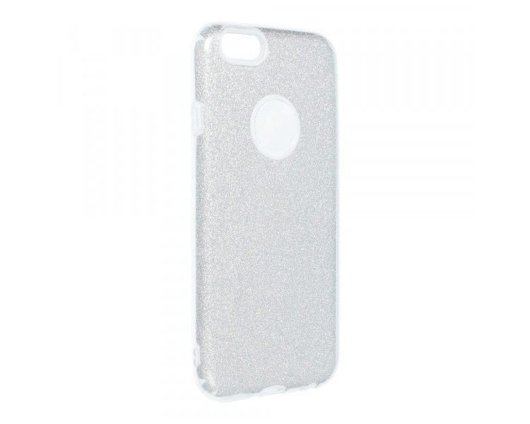 Obal Forcell Shining, iPhone 6, 6S, stříbrný