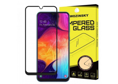 5D Tvrzené sklo pro Samsung Galaxy A40, černé