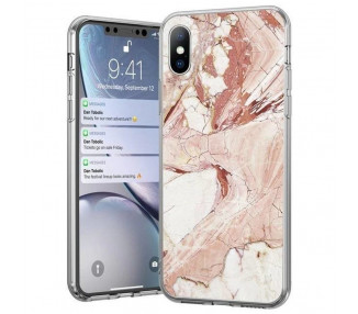Wozinsky Marble, iPhone X / XS, růžový