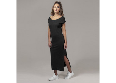 Urban Classics Ladies Slub Long Dress black