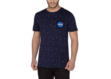 Pánské tričko Alpha Industries Starry T-Shirt Rep. Blue