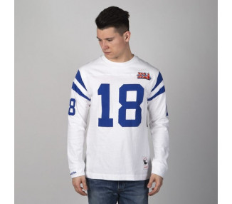 Mitchell & Ness longsleeve Indianapolis Colts white Name & Number LS