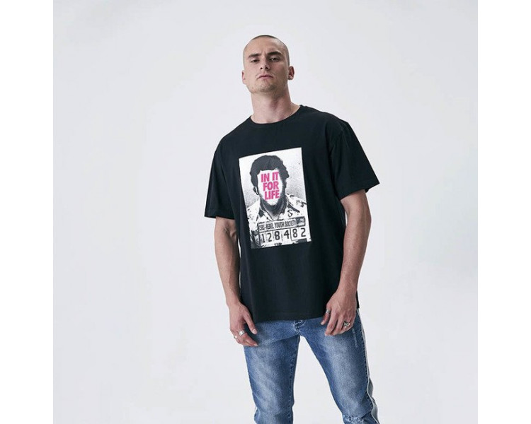 Cayler & Sons BLACK LABEL For Life Semi Box Tee black / pink