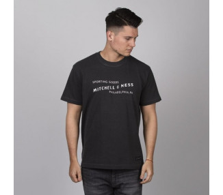 Mitchell & Ness T-shirt Label Tee black