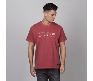Mitchell & Ness T-shirt Label Tee red