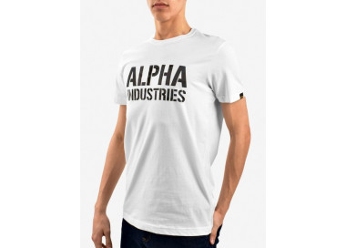 Pánské tričko Alpha Industries Camo Print Tee White