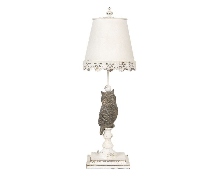 Vintage stolní lampa se sovou Hibou - Ø 22*69 cm
