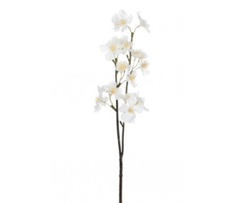 Větvička s bílými květy Julien - 8*5*46 cm