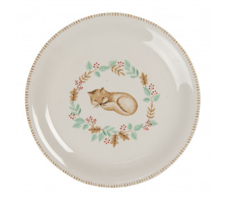 Keramický talíř s liškou Fox – Ø 20 cm