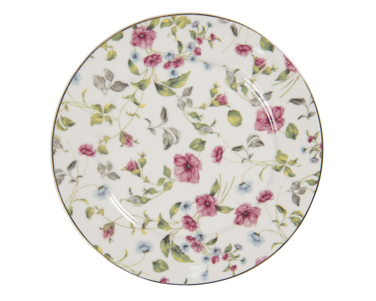 Porcelánový talíř Pre Fleuri – Ø 21*2 cm
