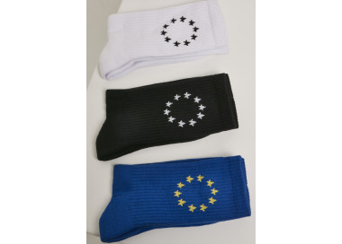 Mr. Tee Euro Socks 3-Pack white/black/blue