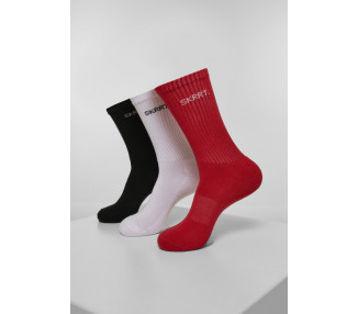 Mr. Tee SKRRT. Socks 3-Pack red/white/black