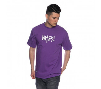 Mass Denim Signature Medium Logo T-shirt purple