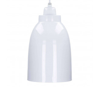 Dekoria Lampa závěsná Single White, 17 cm