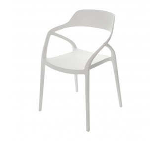 Dekoria Židle Zing White, 57 x 50 x 80 cm