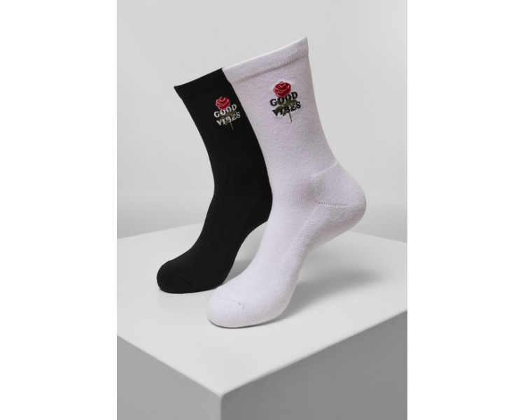 Mr. Tee Good Vibes Socks 2-Pack black/white