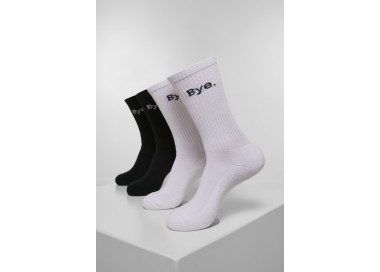 Mr. Tee HI - Bye Socks 4-Pack black/white